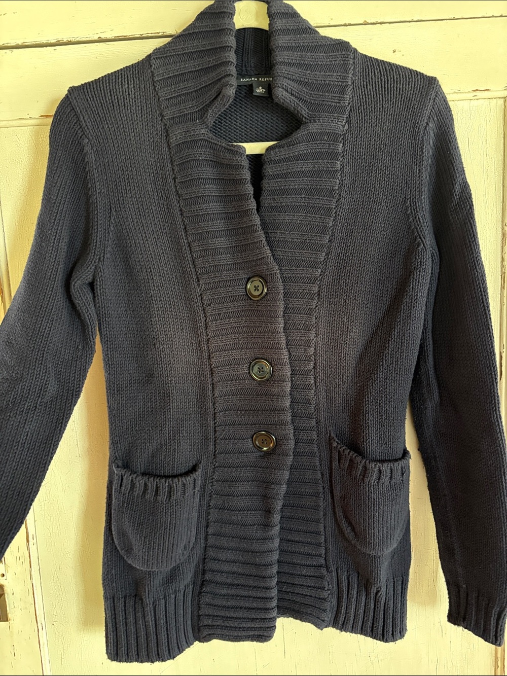 Banana Republic Thick Cotton Blazer Sweater